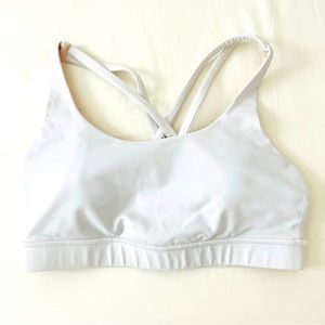 lululemon Energy Bra, white, sz 6